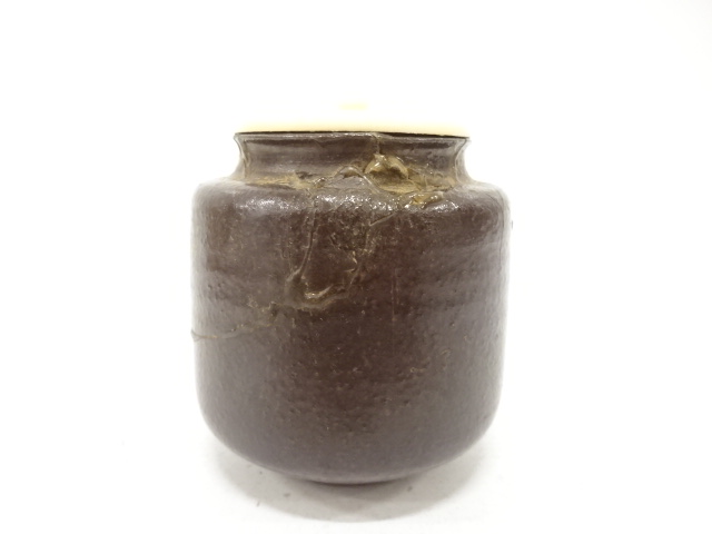  笹田仁史造　翁写　茶入